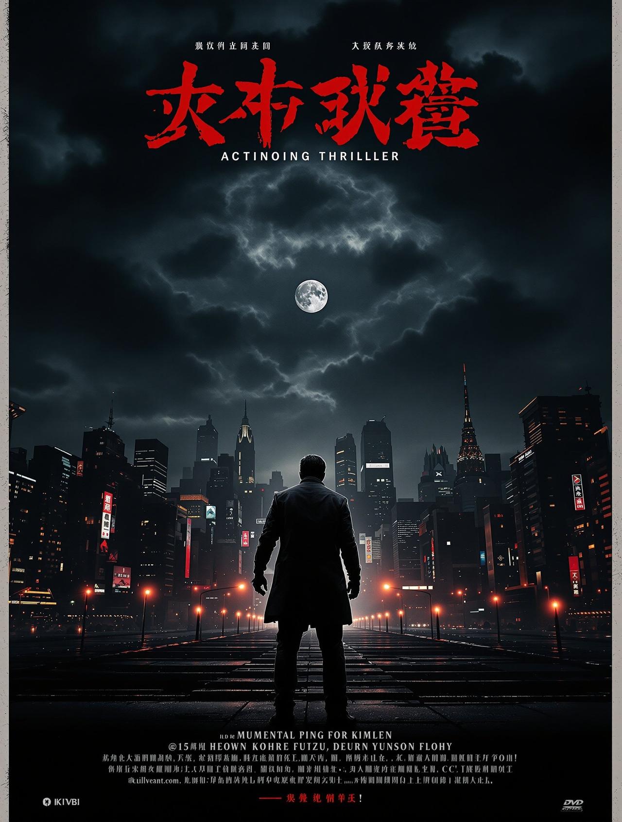 八哥影院出品悬疑刑侦作品《暗夜追凶》高清海报